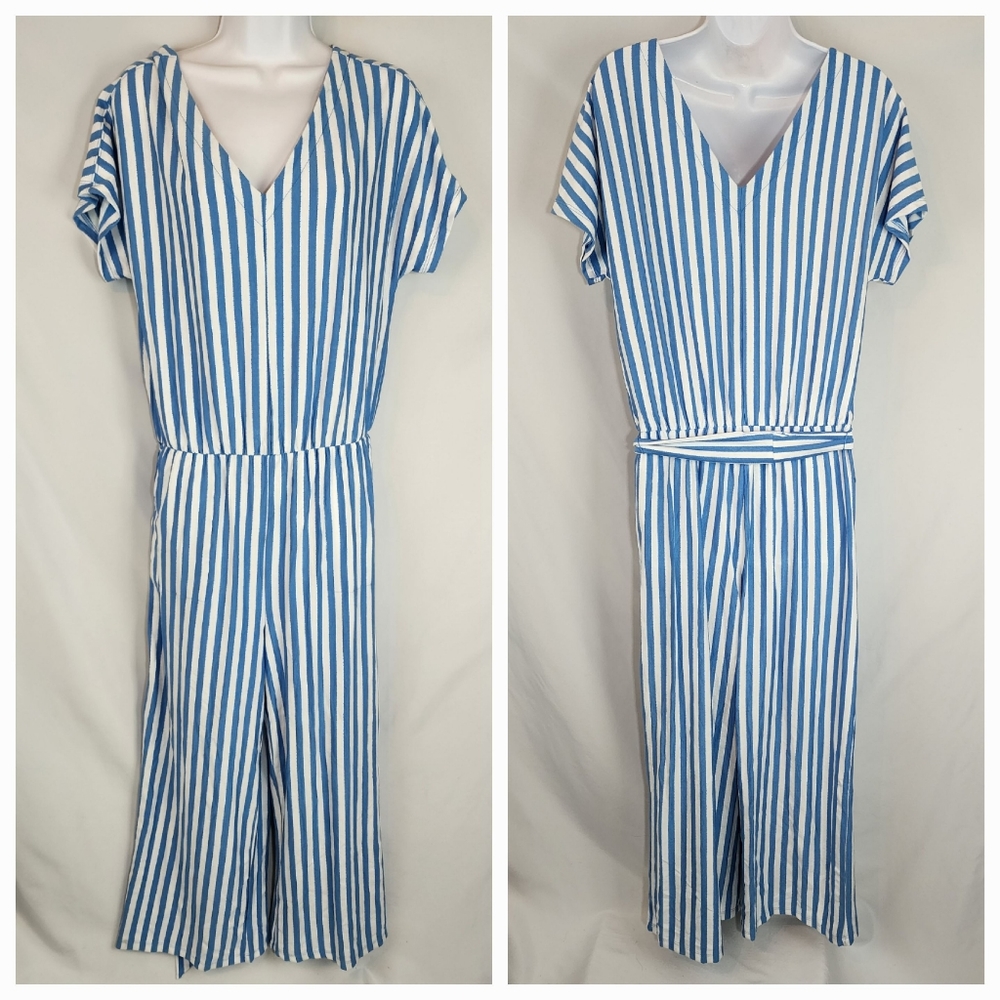 AnyBody Stripped Jumpsuit